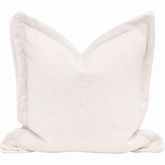 Little Bit Country 22" Pillow in Textured Cream Linen & Ivory Fabric 7210-22.TXCRM/LMIVO (Set of 2)